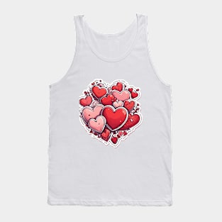 Heart Beats Sticker Tank Top